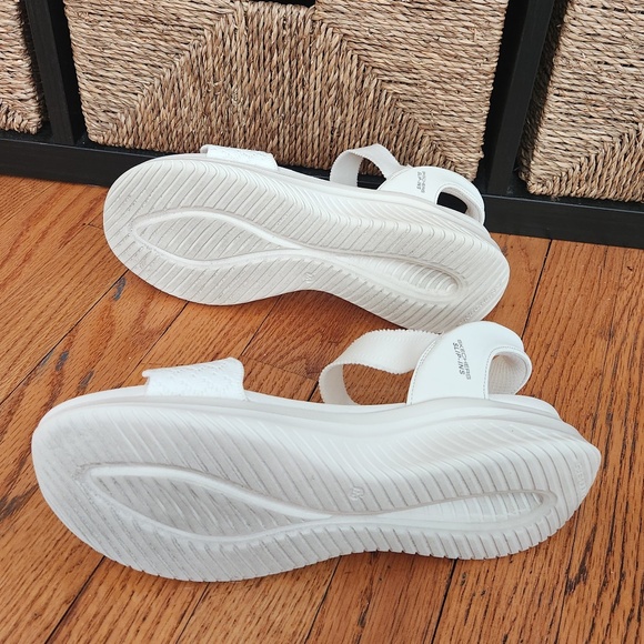 Skechers Slip Ins Ultra- Flex Washable Knit Sandals -Feelin' Pretty 10 W - Picture 7 of 7